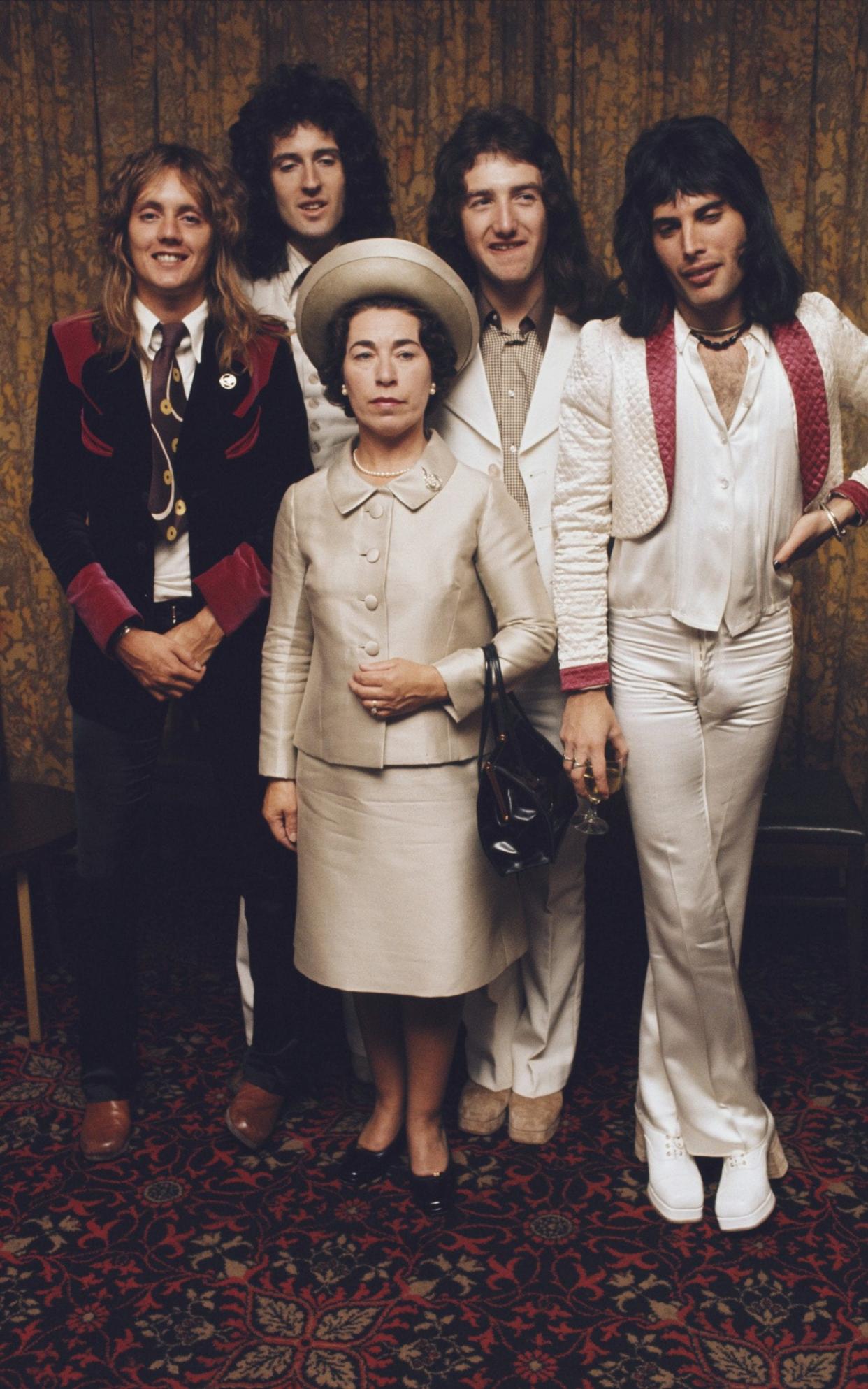 'The Queen' with Queen in 1974