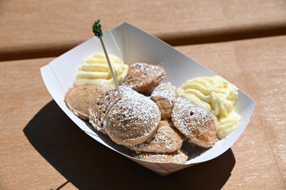 Poffertjes from the Lynden Dutch Bakery Thursday, Aug. 11, at the Northwest Washington Fair in Lynden.