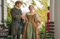 <p> As fans know, season four was about the couple settling down with their family in North Carolina. Instead of filming in the state, they created and found sets in Scotland that resembled the landscape of North America and North Carolina. </p>