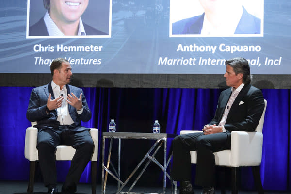 Anthony Capuano, Chief Executive Officer, Marriott International, and Chris Hemmeter, Managing Director, Thayer Ventures