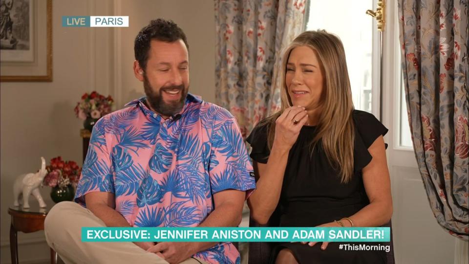 jennifer aniston, adam sandler, this morning