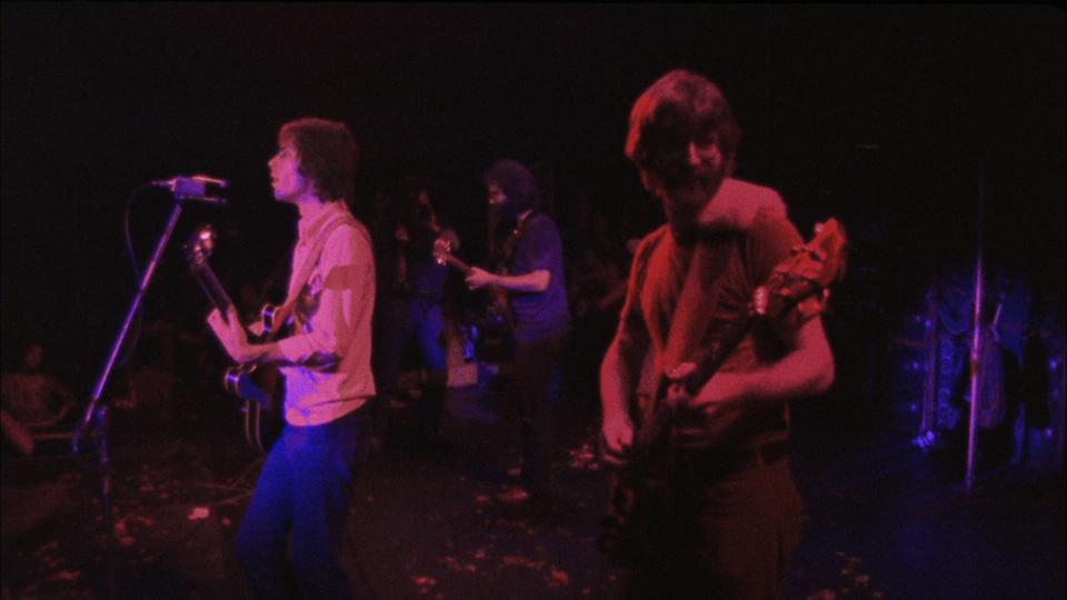 Bob Weir, from left, Jerry Garcia and Phil Lesh of the Grateful Dead, pictured in a scene from "The Grateful Dead Movie" (1977).