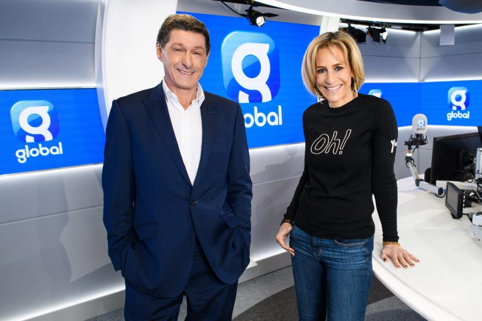 Jon Sopel and Emily Maitlis after they announced they are leaving the BBC to join media group Global (Global/PA) (PA Media)