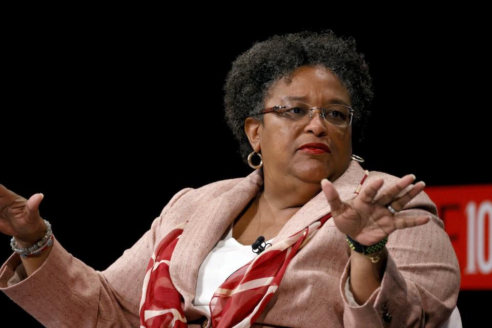 Barbados Prime Minister Mia Mottley has become a leading voice for international climate finance reform. <a href="https://www.gettyimages.com/detail/news-photo/mia-amor-mottley-speaks-onstage-at-the-time100-summit-2022-news-photo/1401561603" rel="nofollow noopener" target="_blank" data-ylk="slk:Photo by Jemal Countess/Getty Images for TIME;elm:context_link;itc:0;sec:content-canvas" class="link ">Photo by Jemal Countess/Getty Images for TIME</a>