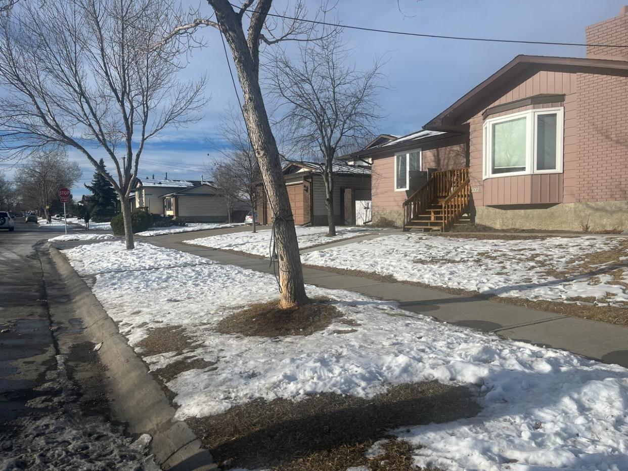 David Mervin Berglund, 35, died here on Tuesday after he was struck by a car in what police describe as road rage incident. (Terri Trembath/CBC - image credit)