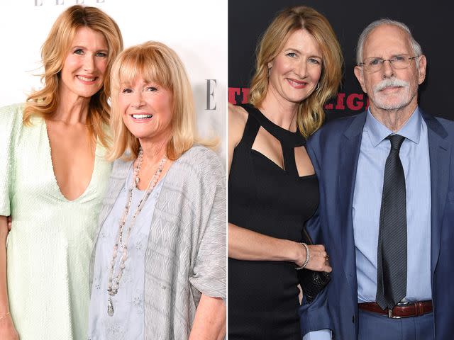 <p>Neilson Barnard/Getty ; Axelle/Bauer-Griffin/FilmMagic</p> Laura Dern and Diane Ladd attend ELLE's 24th Annual Women in Hollywood Celebration on October 16, 2017 in Los Angeles, California. ; Laura Dern and Bruce Dern arrive at the Los Angeles Premiere of 'The Hateful Eight' on December 7, 2015 in Hollywood, California.