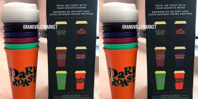 Starbucks Halloween Glow In The Dark Reusable Hot Cups SET OF 5