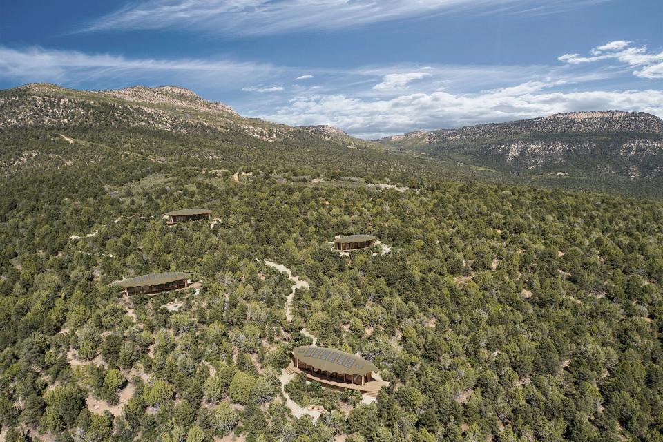 Aerial of Spirit, a Transformative Wilderness Retreat in Zion