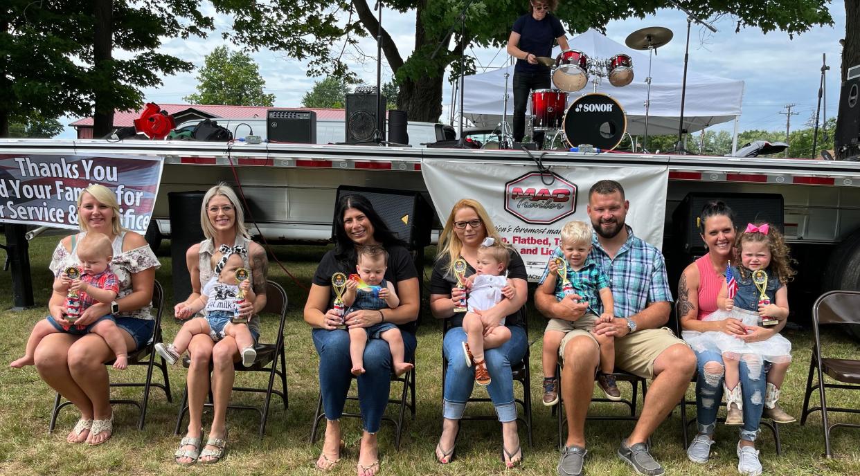Winners of the July 23 Knox Township Festival baby contest, which included categories of babies from 6 months through 24 months.
