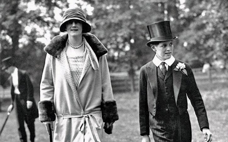 Randolph with his mother while at Eton - Getty Images 