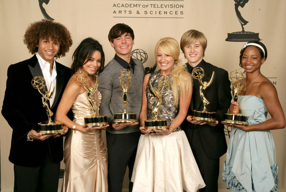 <p><em>High School Musical</em> won two trophies at the 2006 Creative Arts Awards, for Outstanding Choreography and Outstanding Children's Program. Like your junior high prom date — who was cute, don't get me wrong, but didn't try hard enough — Zac showed up in a sweater and tie set from Express.</p>