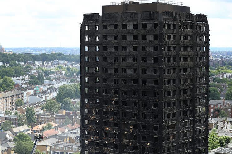 Home of brave teen Ines Alves, who took an exam hours after a blaze completely gutted her housing block. (Photo: Getty Images)