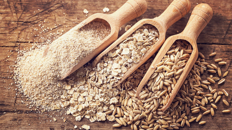 Wheatberry ingredients on table