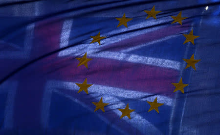 EU and British flags fly outside the European Commission building in London, Britain August 12, 2017. REUTERS/Neil Hall