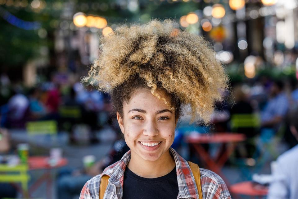 Catherine Williams, 21, a senior at Georgia State University, says: “I don't think there's anything unpolished about having dreads, or having a fro... as long as you're taking care of your hair which most people do. I think it’s great that we can finally embrace our hair.”