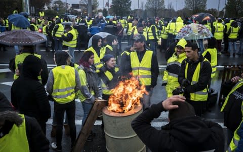 People wear the "gilets jaunes" in Avignon - Credit: Arnold Jerocki/Getty Images