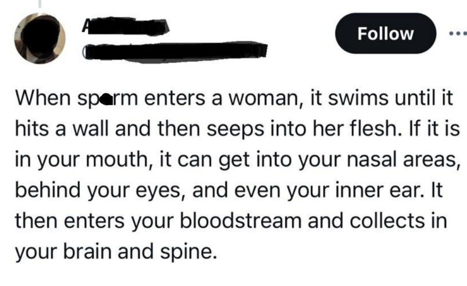 "It then enters your bloodstream and collects in your brain and spine."