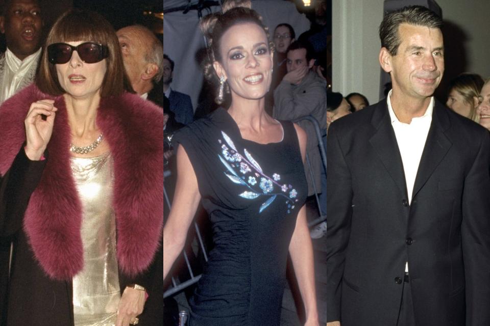 Side-by-side images show Anna Wintour, Julia Koch, and Patrick McCarthy.