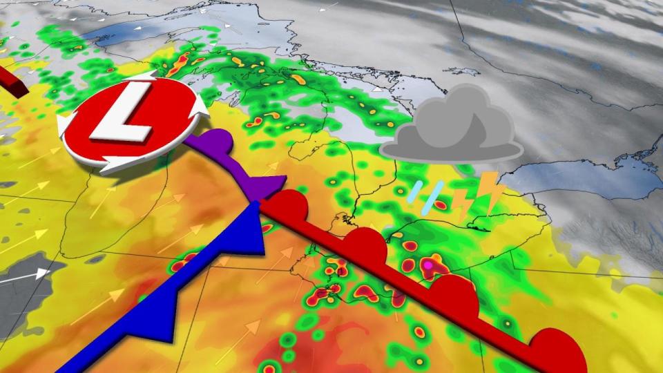 Nocturnal storms could reach severe criteria in parts of Ontario south