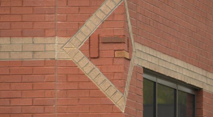 A brick from each closed school is in the corner of the new Virginia Intermediate School (Photo: WJHL).