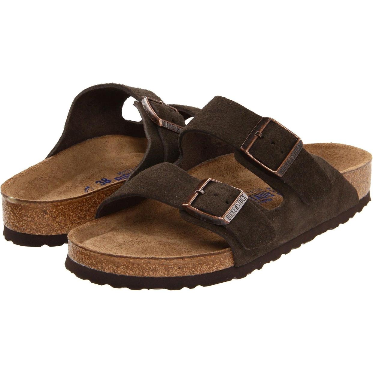 <p><a href="https://go.redirectingat.com?id=74968X1596630&url=https%3A%2F%2Fwww.zappos.com%2Fp%2Fbirkenstock-arizona-soft-footbed-suede-unisex%2Fproduct%2F8023264&sref=https%3A%2F%2Fwww.menshealth.com%2Fstyle%2Fg46859052%2Fmost-comfortable-sandals-for-men%2F" rel="nofollow noopener" target="_blank" data-ylk="slk:Shop Now;elm:context_link;itc:0;sec:content-canvas" class="link rapid-noclick-resp">Shop Now</a></p><p>Arizona Soft Footbed - Suede</p><p>zappos.com</p><p>$135.00</p>