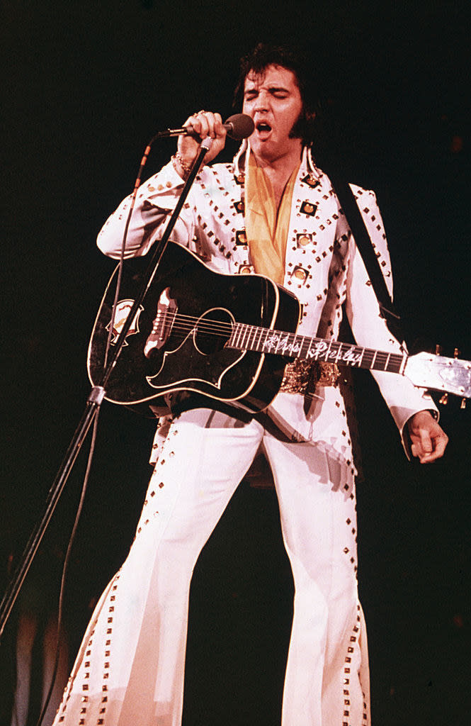 elvis on stage