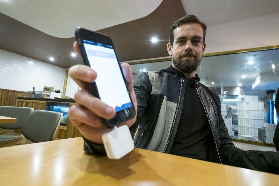 MELBOURNE, AUSTRALIA - APRIL 11: (AUSTRALIA OUT) Jack Dorsey, co-founder and CEO of Square and Twitter, is interviewed at Five & Dime Bagel on April 11, 2016 in Melbourne, Australia. Dorsey is visiting Australia for the first time. (Photo by Louis Ascui/Fairfax Media via Getty Images via Getty Images)