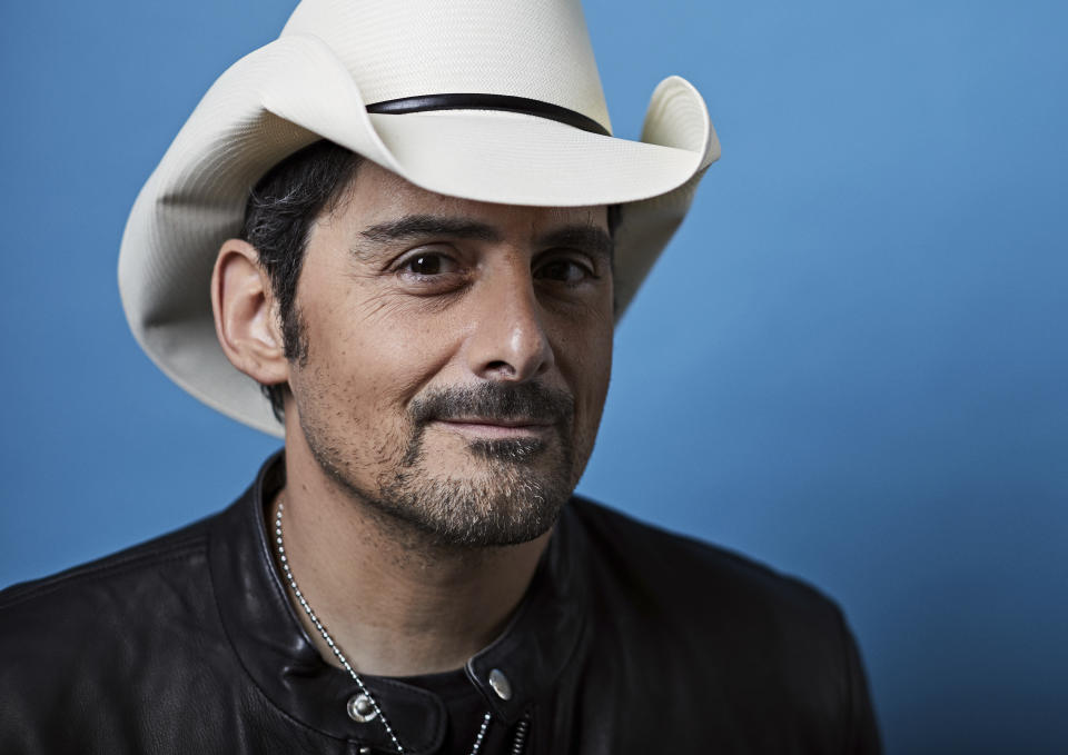 This Nov. 18, 2019 photo shows country singer Brad Paisley posing for a portrait in New York to promote his new variety special, "Brad Paisley Thinks He's Special," airing Dec. 3 at 8 p.m. EST on ABC. (Photo by Matt Licari/Invision/AP)