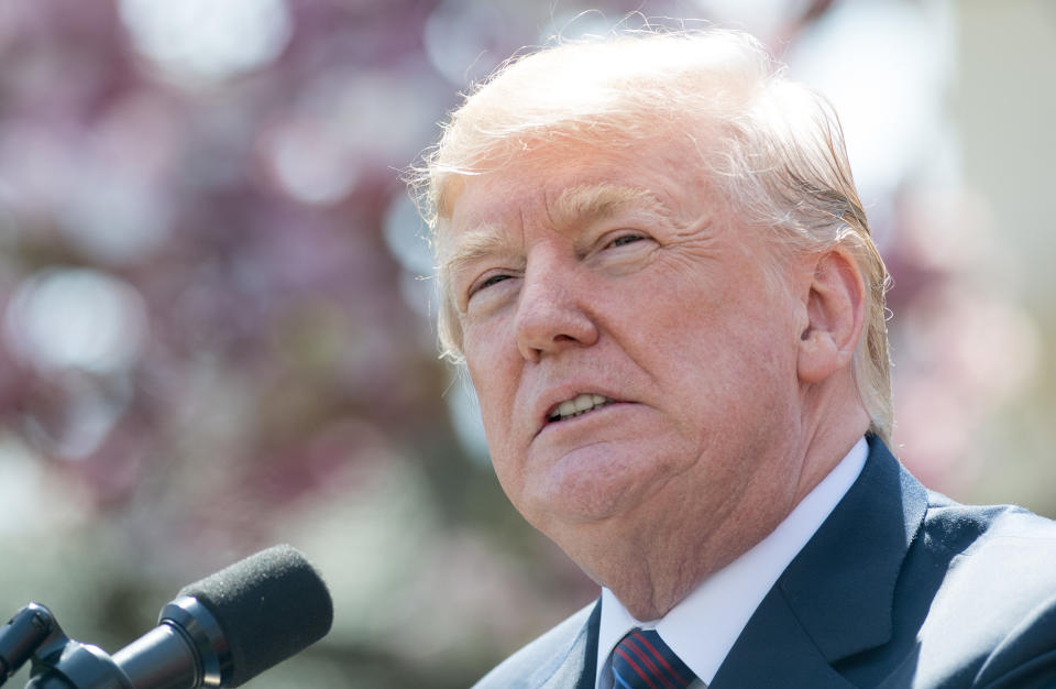 President Donald Trump's new order puts poor people and communities of color at risk from increased air pollution.&nbsp; (Photo: SAUL LOEB via Getty Images)