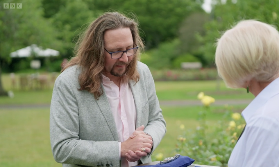 The Rolex was valued at up to £10,000 on Antiques Roadshow. (BBC screengrab)