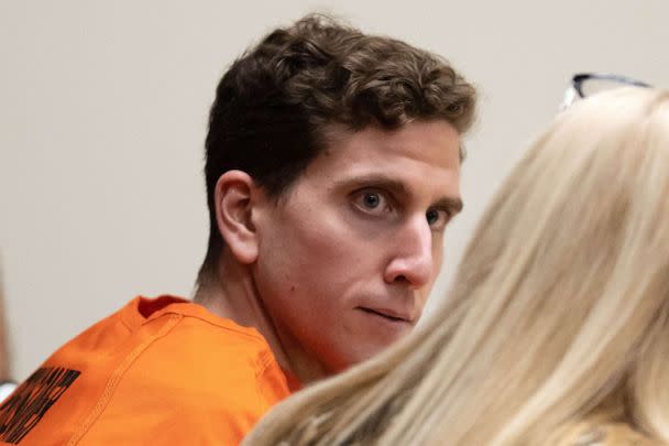 PHOTO: In this Jan. 5, 2023, file photo, Bryan Kohberger sits with his attorney, public defender Anne Taylor during a hearing in Latah County District Court, in Moscow, Idaho. (Ted S. Warren - Pool/Getty Images, FILE)