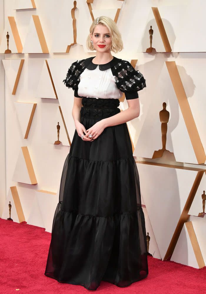 Oscars 2020 red carpet: Lucy Boynton