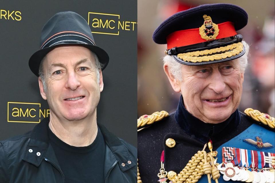 Family resemblance? Bob Odenkirk and King Charles are related through the Duke of Plön (Getty)