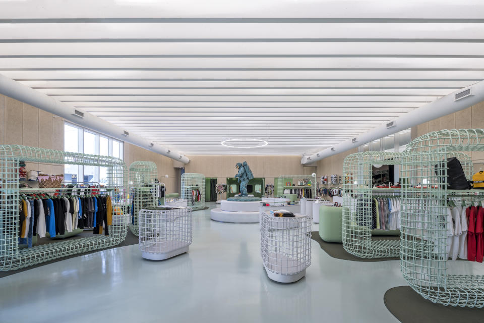 The interior design of the Billionaire Boys Club ICECREAM Miami Flagship store 