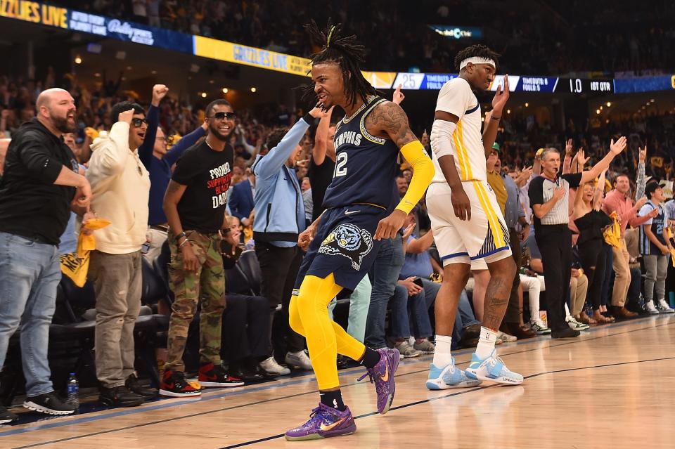 Ja Morant matched his playoff career high with 47 points in the Grizzlies' Game 2 win.