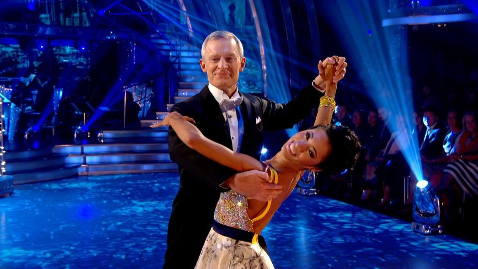 Jeremy Vine and Karen Clifton on Strictly (Credit: BBC)