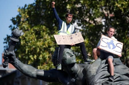 Fridays for Future climate change action protest in Paris