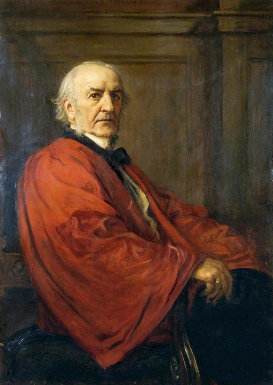 A portait of William Gladstone