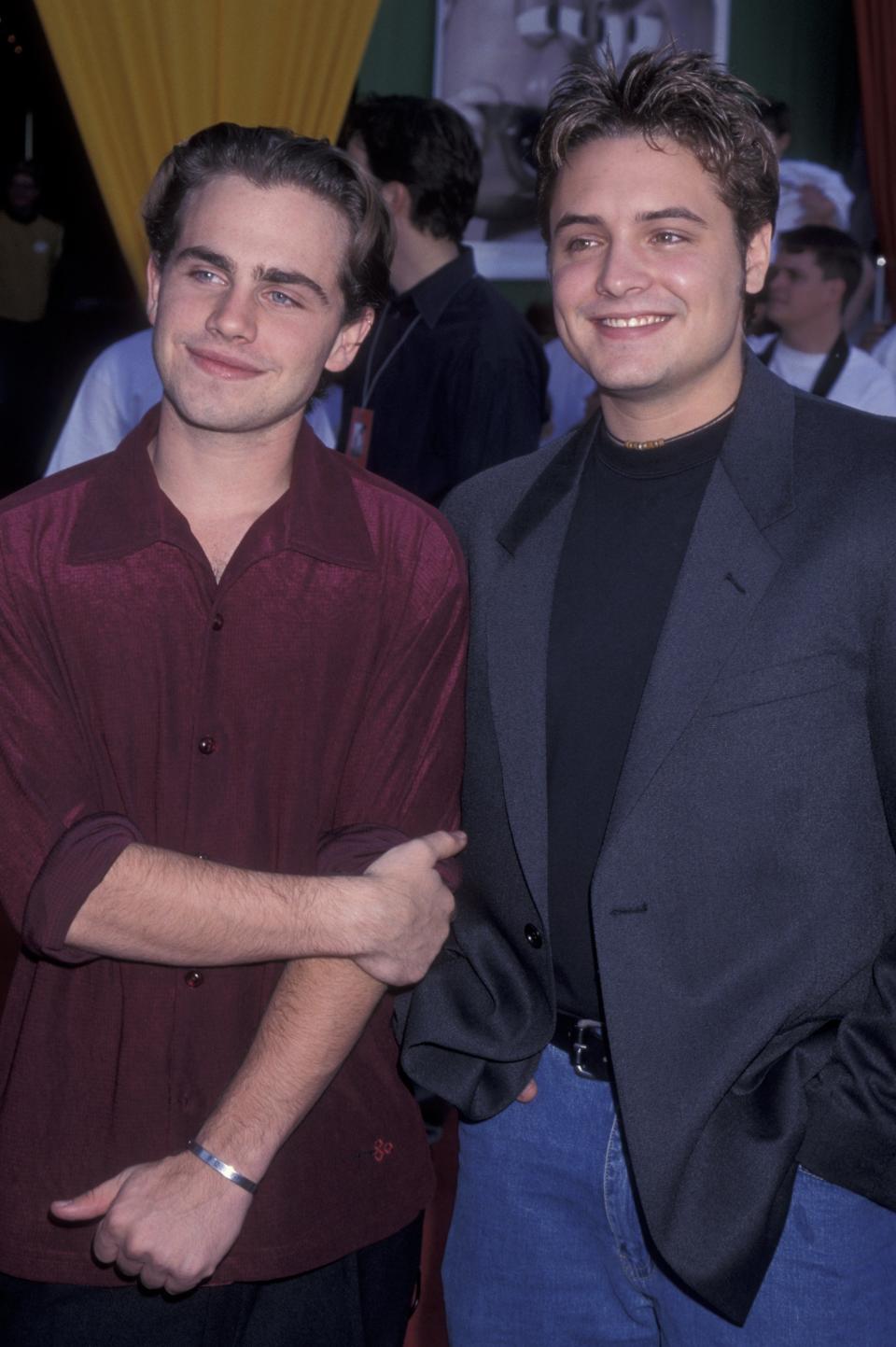 Closeup of Rider Strong and Will Friedle