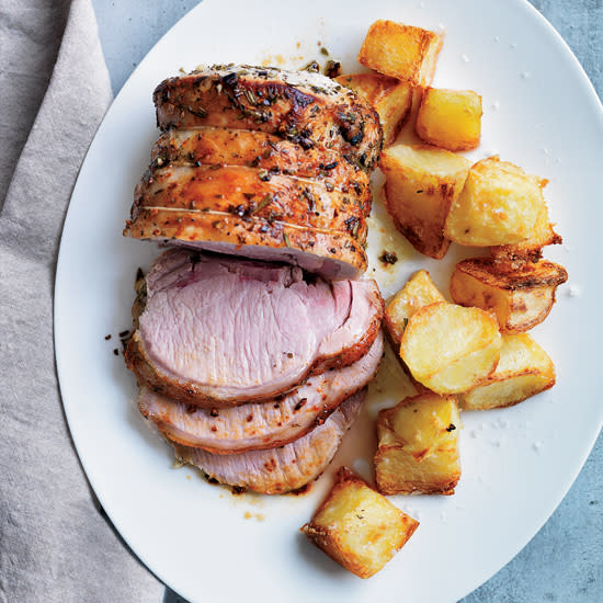 Garlic-and-Rosemary Roast Pork Loin