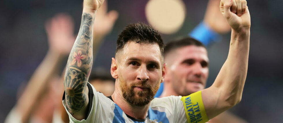 Lionel Messi a marqué lors de la victoire de l'Argentine contre l'Australie.  - Credit:Friedemann Vogel / EPA