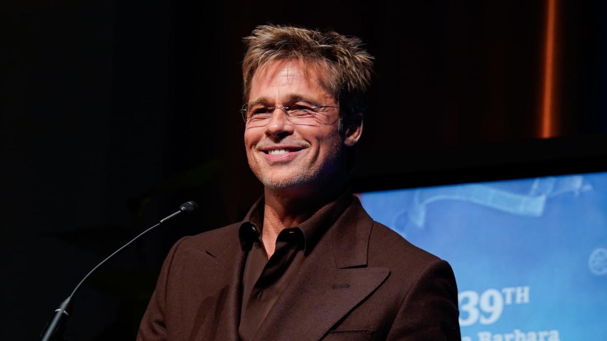 Brad Pitt wasn't born with his famous name. (Getty/DAOU Family Estates)