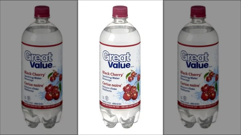 Great Value Black Cherry water