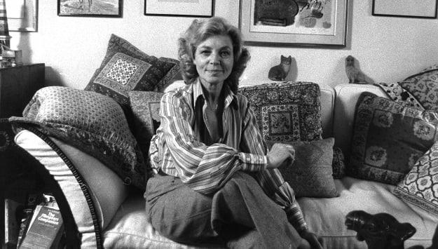 Lauren Bacall at her home in the Dakota at 1 West 72 Street,