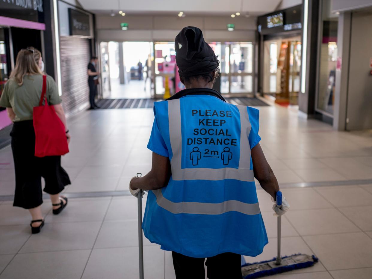 Those on low wages who cannot work from home are more likely to catch and die of Covid (AFP via Getty Images)