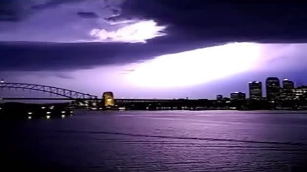 The SES received 173 calls overnight when severe storms lashed out in Sydney. Photo: 7 News