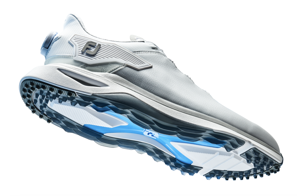 A closer look at the men's Pro/SLX golf shoe.