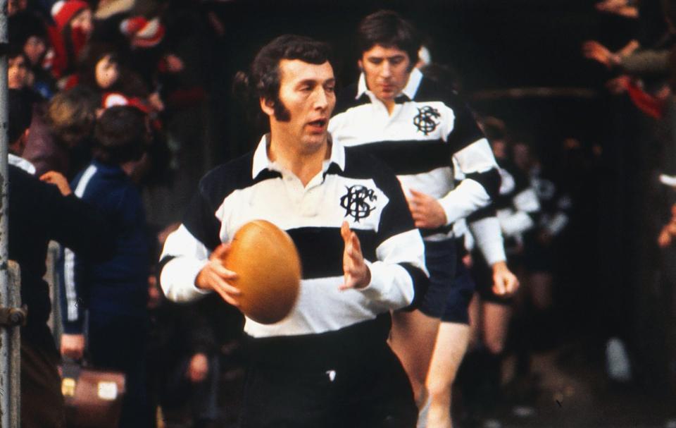 John Dawes captaining the 1973 Barbarians to victory over New Zealand - SHUTTERSTOCK