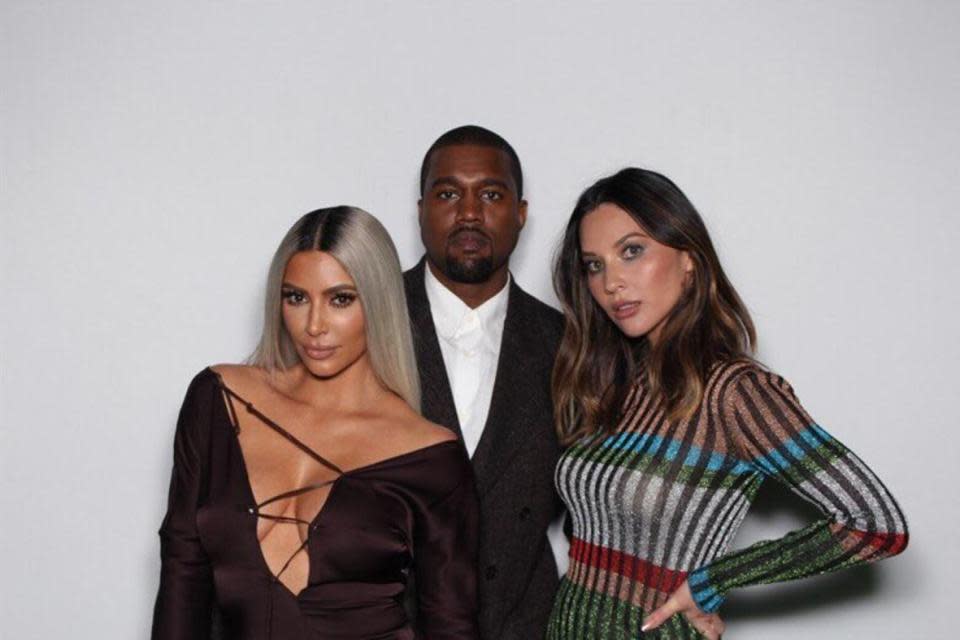 <p>Actress Olivia Munn was lucky enough to pose with Kim and Kanye during Ellen's big birthday bash.</p>