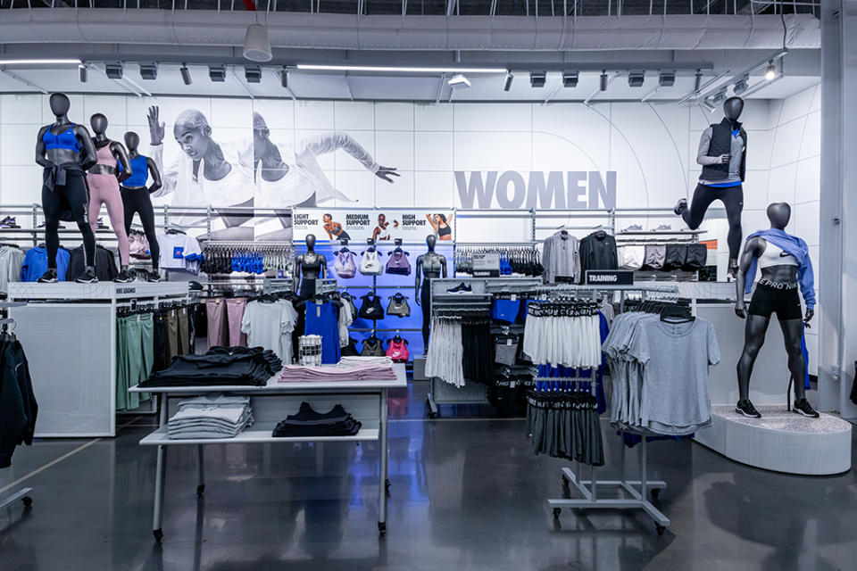 Women’s product inside Nike Unite Harlem. - Credit: Courtesy of Nike